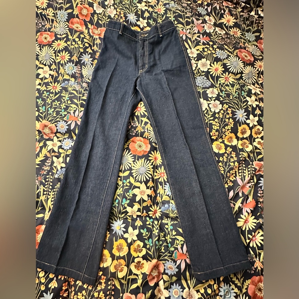 Vintage French High Waisted Jeans 24” Waist Petite US 00 Made in France 80s